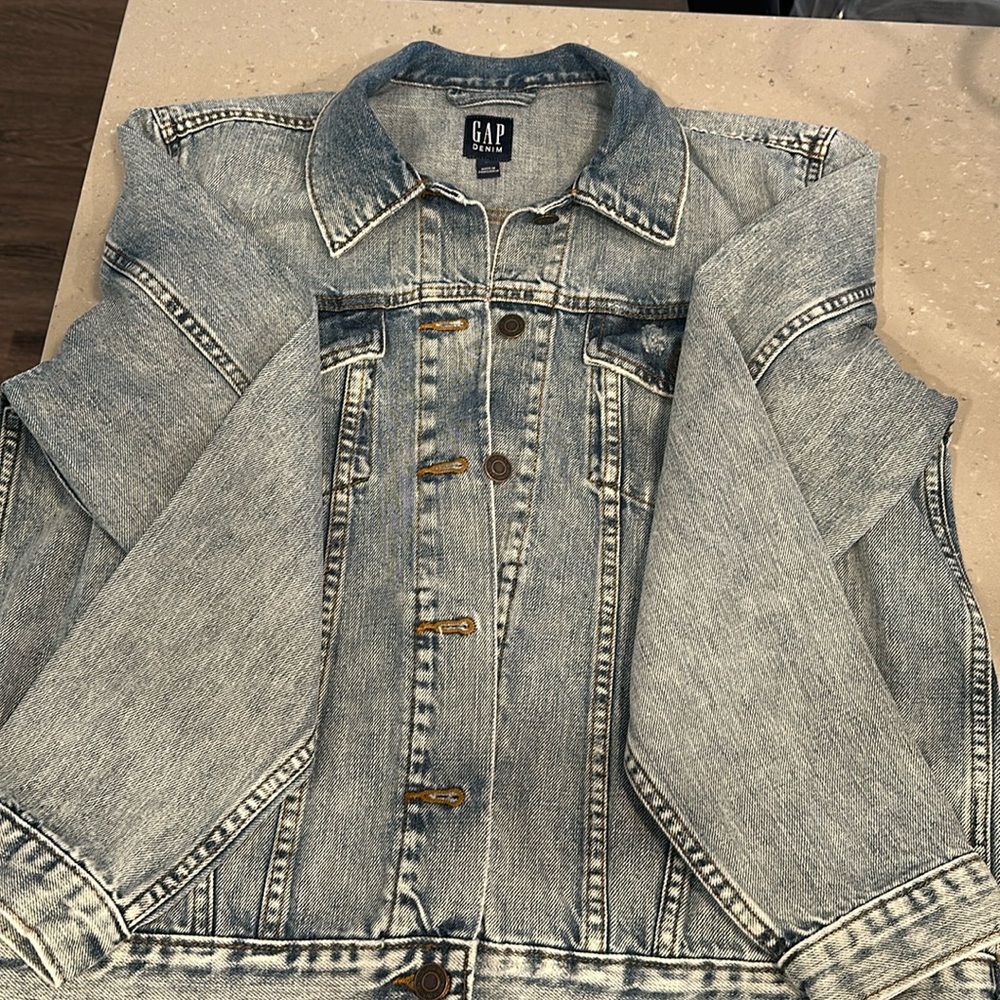 Gap Denim Icon Denim Jacket LT PH Light Wash NWOT Size XL